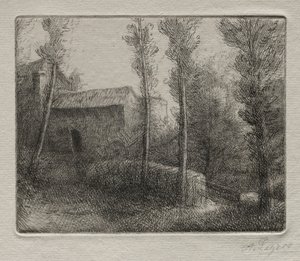 Le Pont du Moulin von Alphonse Legros