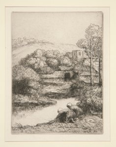 Le lavoir, oder Les laveuses (Waschhaus, oder Wäscherinnen)