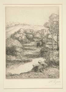Das Waschhaus, oder Waschfrauen von Alphonse Legros