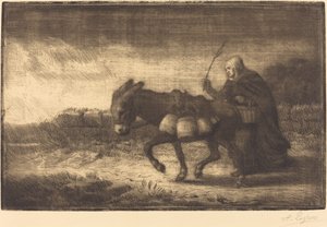 Milchmädchen von Boulogne, 1. Platte von Alphonse Legros