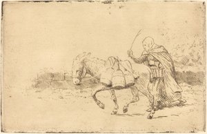 Milchmädchen von Boulogne, 1. Platte von Alphonse Legros