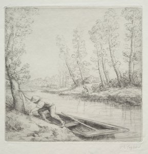Morgen am Fluss von Alphonse Legros