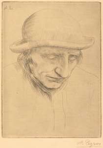 Bauer mit rundem Hut von Alphonse Legros