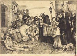 Pestopfer von Rom von Alphonse Legros