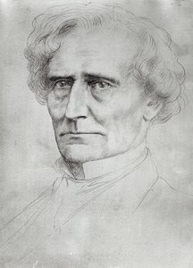 Porträt von Hector Berlioz (1803-69) von Alphonse Legros