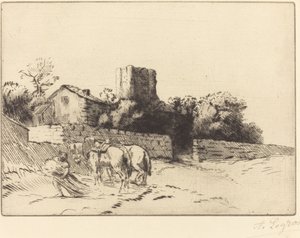 Pfarrhausmauer von Alphonse Legros