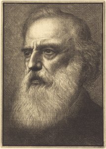 Selbstporträt, 4. Platte von Alphonse Legros