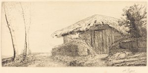 Schäferhütte am Hang von Alphonse Legros