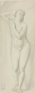 Stehender weiblicher Akt von Alphonse Legros