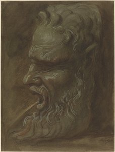 Studie einer Maske von Alphonse Legros