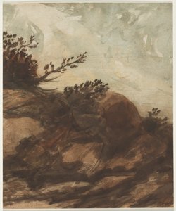 Sonnenuntergang über dem Hügel von Alphonse Legros