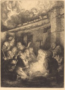 Die Anbetung der Hirten von Alphonse Legros