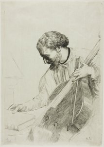 Der Kontrabassspieler von Alphonse Legros
