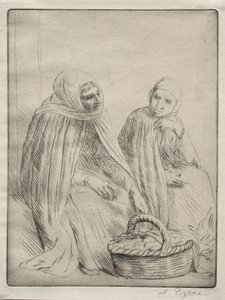 Die Eierhändler, 1. Platte von Alphonse Legros