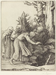 Der Triumph des Todes: Der Tod bereitet eine Unterkunft für die Obdachlosen vor