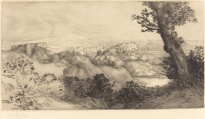 Oben auf dem Hügel von Alphonse Legros