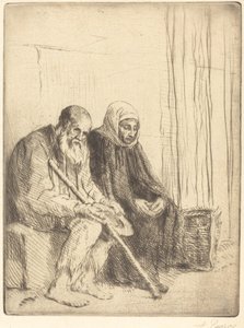 Zwei Bettler von Alphonse Legros