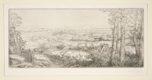 Ein Tal in Burgund von Alphonse Legros
