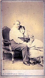 Alexandre Dumas und Miss Menken von Alphonse Liebert & C (Foto)