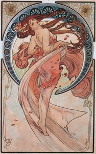 Tanz (Rose) von Alphonse Mucha