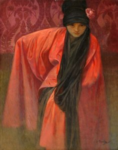 Mädchen in Rot