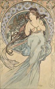Die Musik, 1898 von Alphonse Mucha