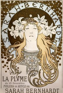 La Plume, mit Sarah Bernhardt, 1896