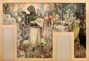 Wandgemälde für die Weltausstellung 1900
