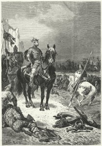 Landung der normannischen Flotte von Robert Guiscard auf Sizilien von Alphonse Marie de (after) Neuville