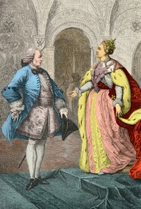 Interview zwischen Denis Diderot und der Kaiserin Katharina II. von Alphonse Marie de Neuville