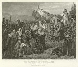 Die Unterwerfung von Witikind, 785 n. Chr. von Alphonse Marie de Neuville