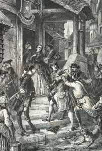 Verhaftung von Voltaire in Frankfurt