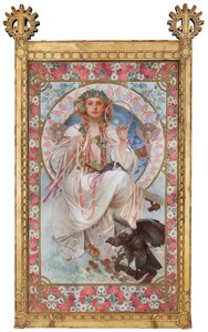 Porträt von Josephine Crane-Bradley als Slavia