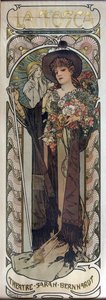 Plakat für das Stück La Tosca von Victorien Sardou, 1899
