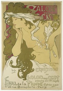 Salon des Cent, XXme Exposition du Salon des Cent, März-April, 1896 von Alphonse Mucha