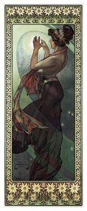 Sterne: Der Mond von Alphonse Mucha