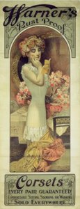 Warner Rostfreie Korsetts von Alphonse Mucha