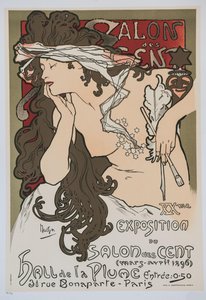 XXème Ausstellung des Salon des Cent, 1896 von Alphonse Mucha