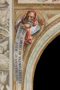 Zentrales Schiff, Feder achter Spann Süd, Altobello Melon, Büste mit Prophet