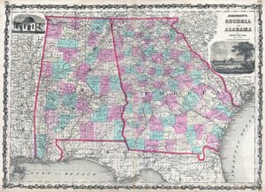 Johnsons Georgia und Alabama von Alvin Jewett Johnson