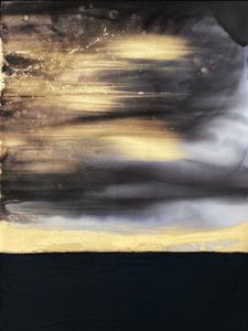 Goldener Horizont Abstrakt