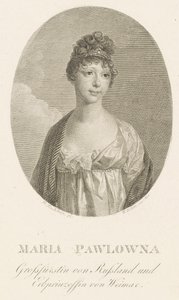 Großherzogin Maria Pawlowna von Russland 1786-1859, Großherzogin von Sachsen-Weimar-Eisenach, 1808 von Amadeus Wenzel Boehm