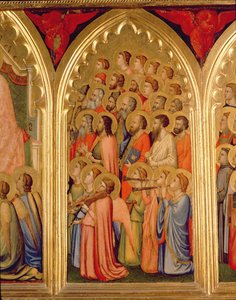 Krönung der Jungfrau Polyptychon (mittlere rechte Tafel) von Ambrogio Bondone Giotto