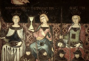 Allegorie der guten Regierung (Detail) von Ambrogio Lorenzetti