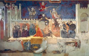 Allegorie der schlechten Regierung (Detail) von Ambrogio Lorenzetti