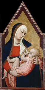 Madonna der Milch, zwischen 1325 und 1348 von Ambrogio Lorenzetti