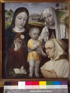 Madonna mit Kind, der heiligen Katharina von Siena und einem Kartäusermönch von Ambrogio da Fossano (c.1460 1523)
