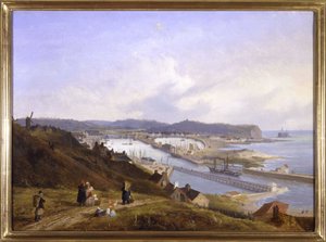 Der Hafen von Boulogne von Louis Garneray, ca. 1820