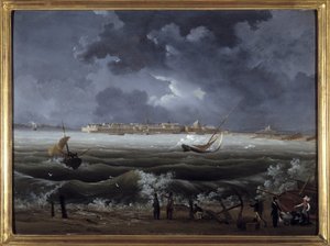 Saint Malo von Louis Garneray, ca. 1820 von Ambroise Louis Garneray