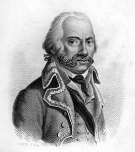 Adam Philippe, Graf von Custine, französischer General (1740 bis 1793) - in „Portraits der französischen Generäle nach den Siegen und Eroberungen der Franzosen“. Graviert von Ambroise Tardieu im Jahr 1818. Stella Collection von Ambroise Tardieu